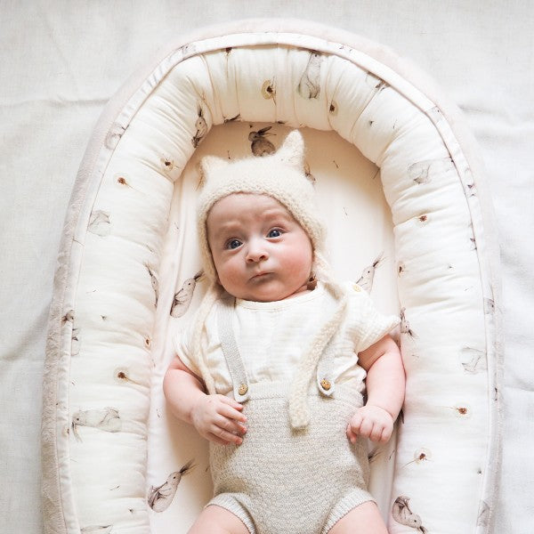 Bambus Ungbarnahreiður - Dino Beige