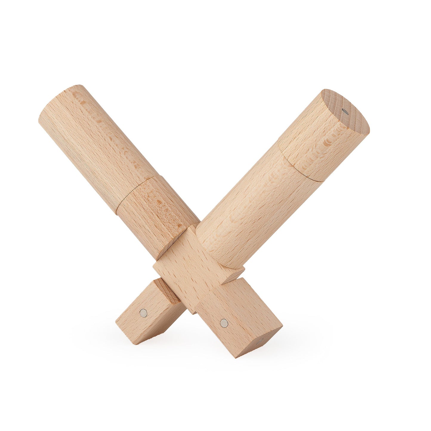 Kooglo Magnetic Trékubbar Mini - 30stk - Natural