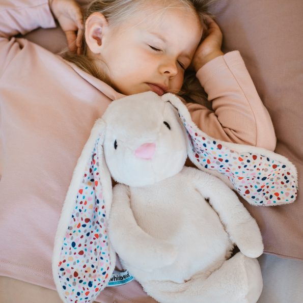 Lumi Humming Bunny with night light and lullabies - Cream