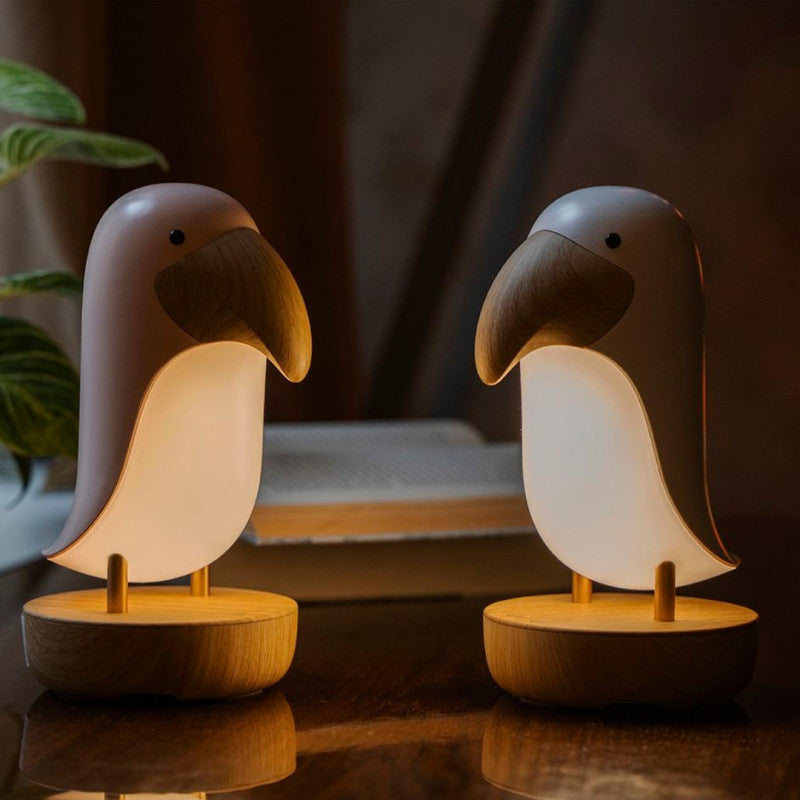 Puffin Lampi með bluetooth-hátalara - Pink