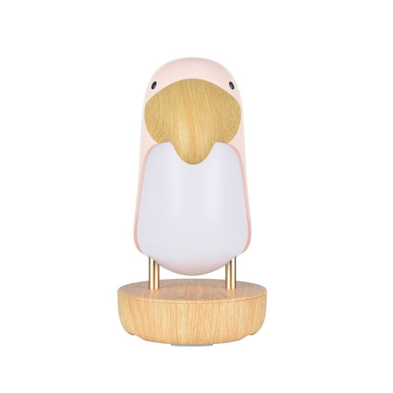 Puffin Lampi með bluetooth-hátalara - Pink