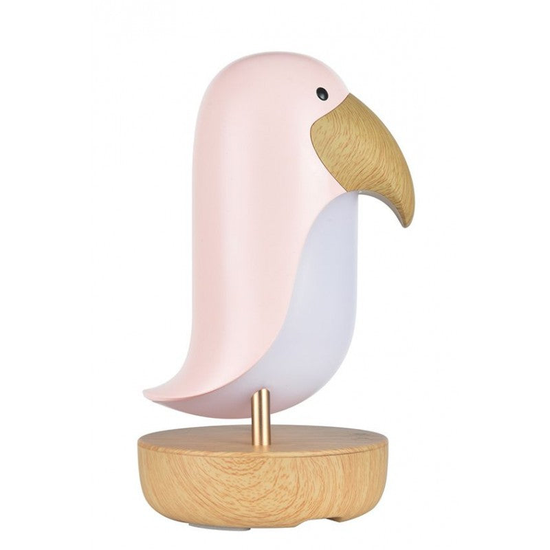 Puffin Lampi með bluetooth-hátalara - Pink
