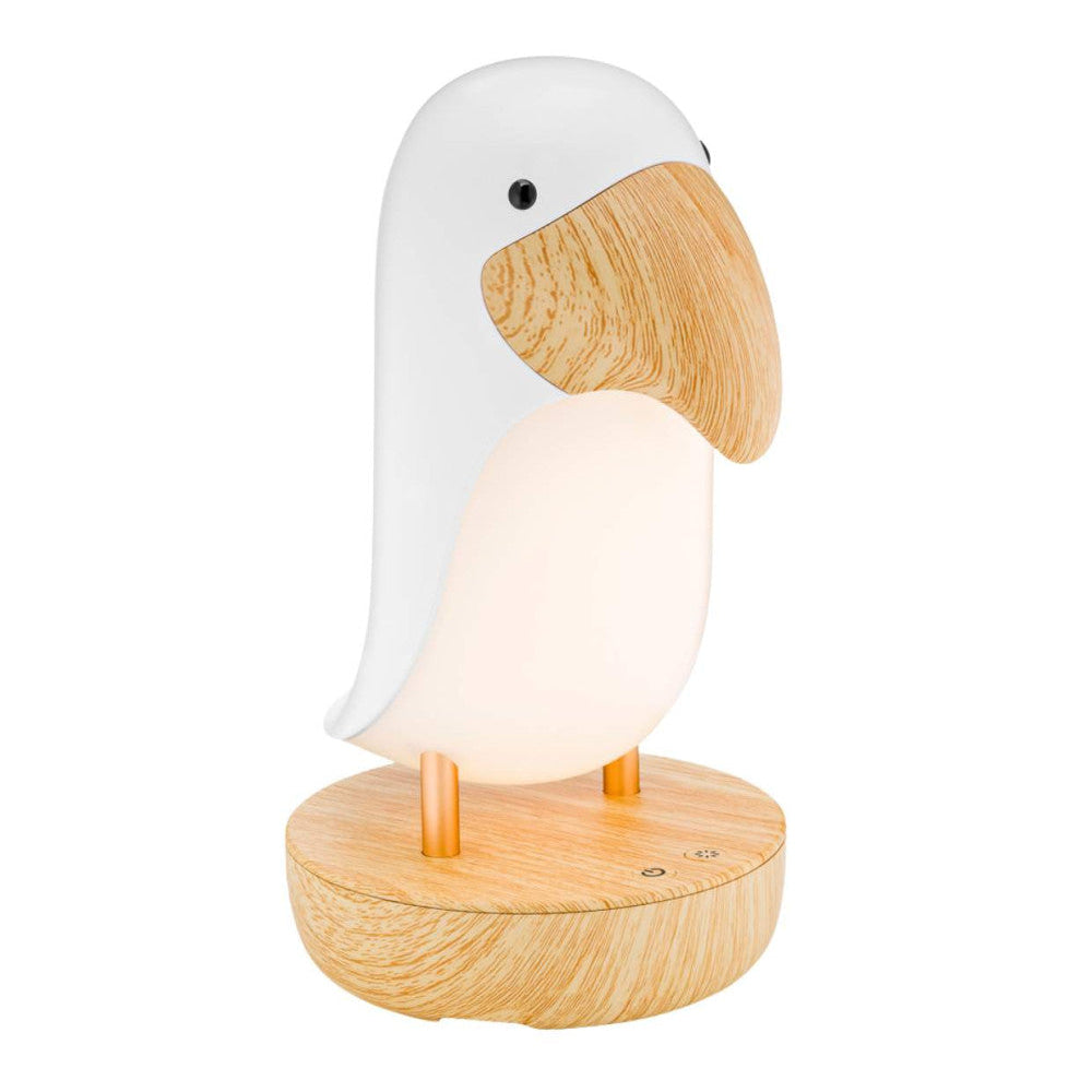 Puffin Lampi með bluetooth-hátalara - White