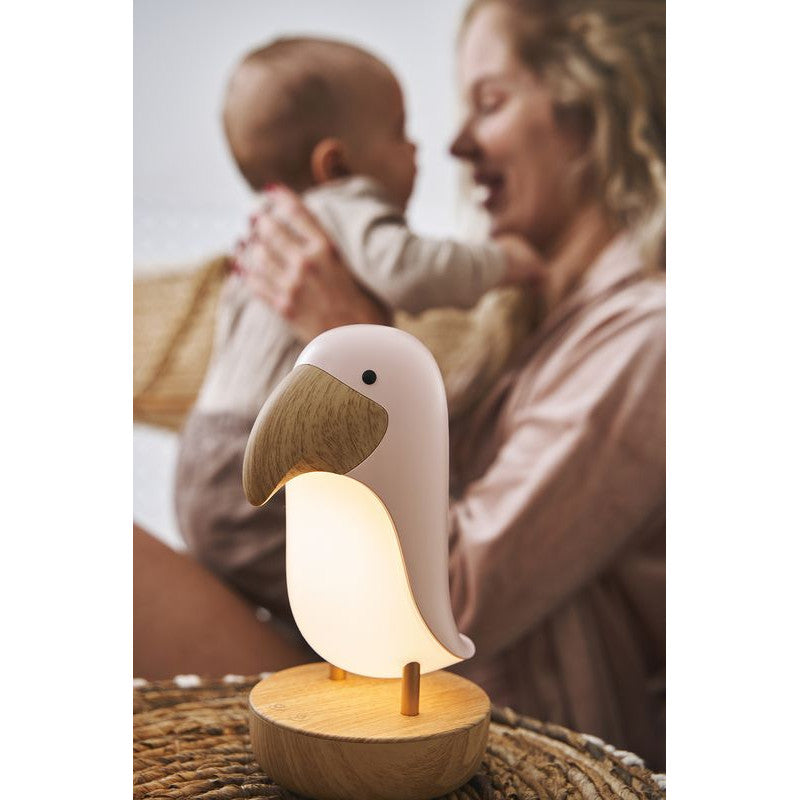 Puffin Lampi með bluetooth-hátalara - Pink