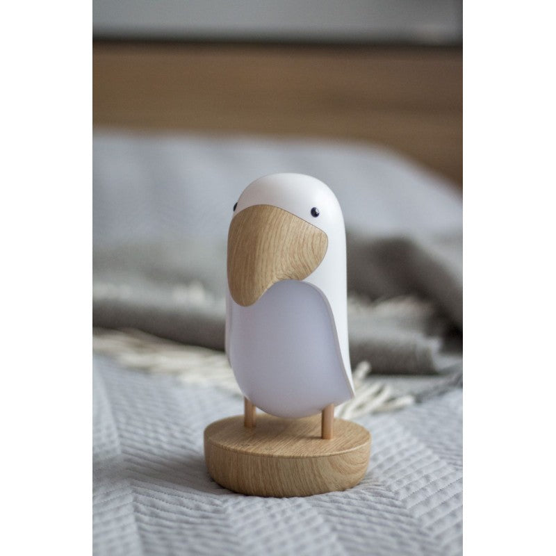 Puffin Lampi með bluetooth-hátalara - Pink