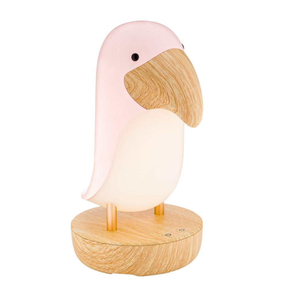 Puffin Lampi með bluetooth-hátalara - Pink