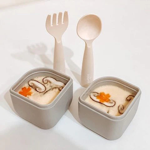 GrowBento Lunch Set (Snow/Grey)