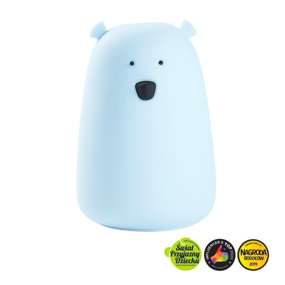 Mjúkur Sílikon Lampi - Bear Blue