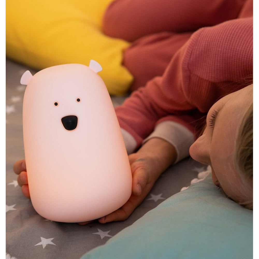 Mjúkur Sílikon Lampi - Bear Pink