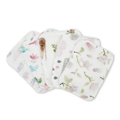 Bambus Þvottapokar - 5pk Pink