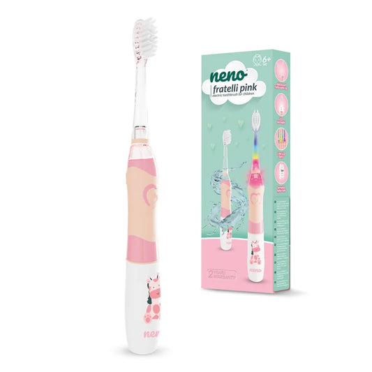 Rafmagnstannbursti - Neno Fratelli Pink (6+ ára)