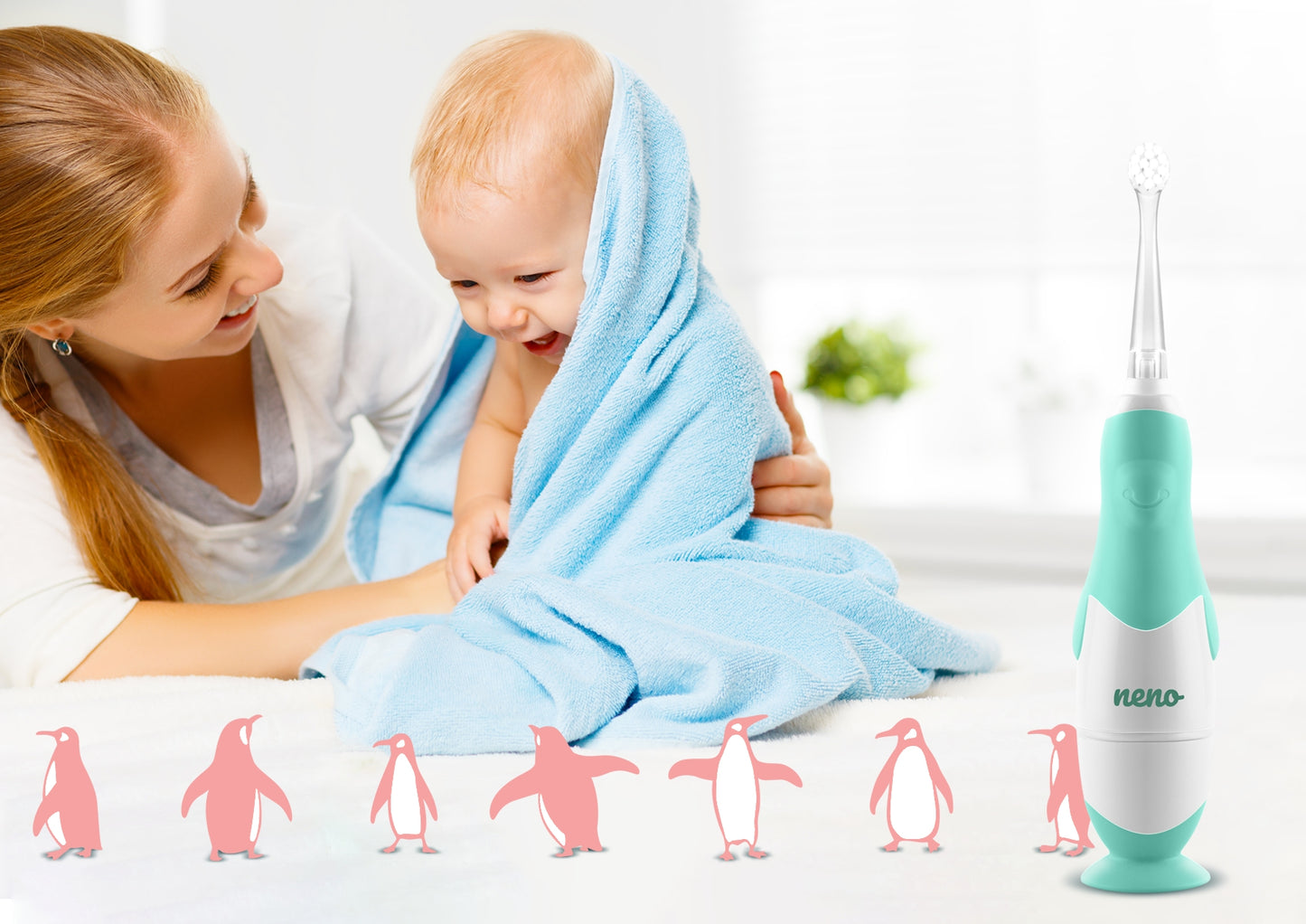 Rafmagnstannbursti - Neno Denti Mint (3-36 mánaða)