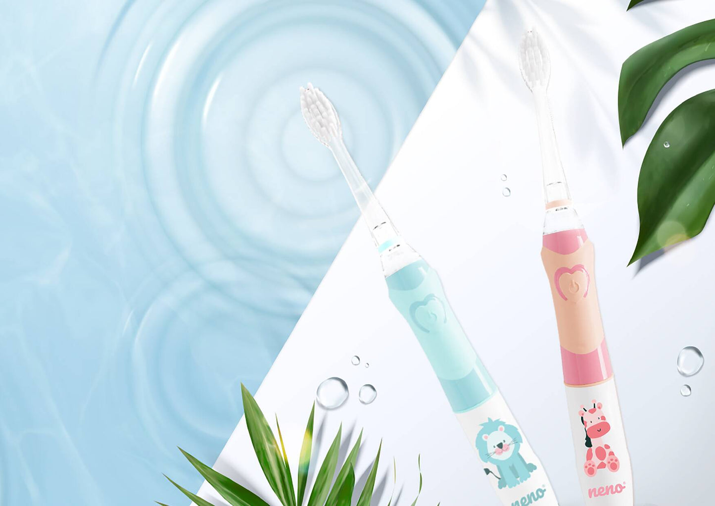 Rafmagnstannbursti - Neno Fratelli Pink (6+ ára)