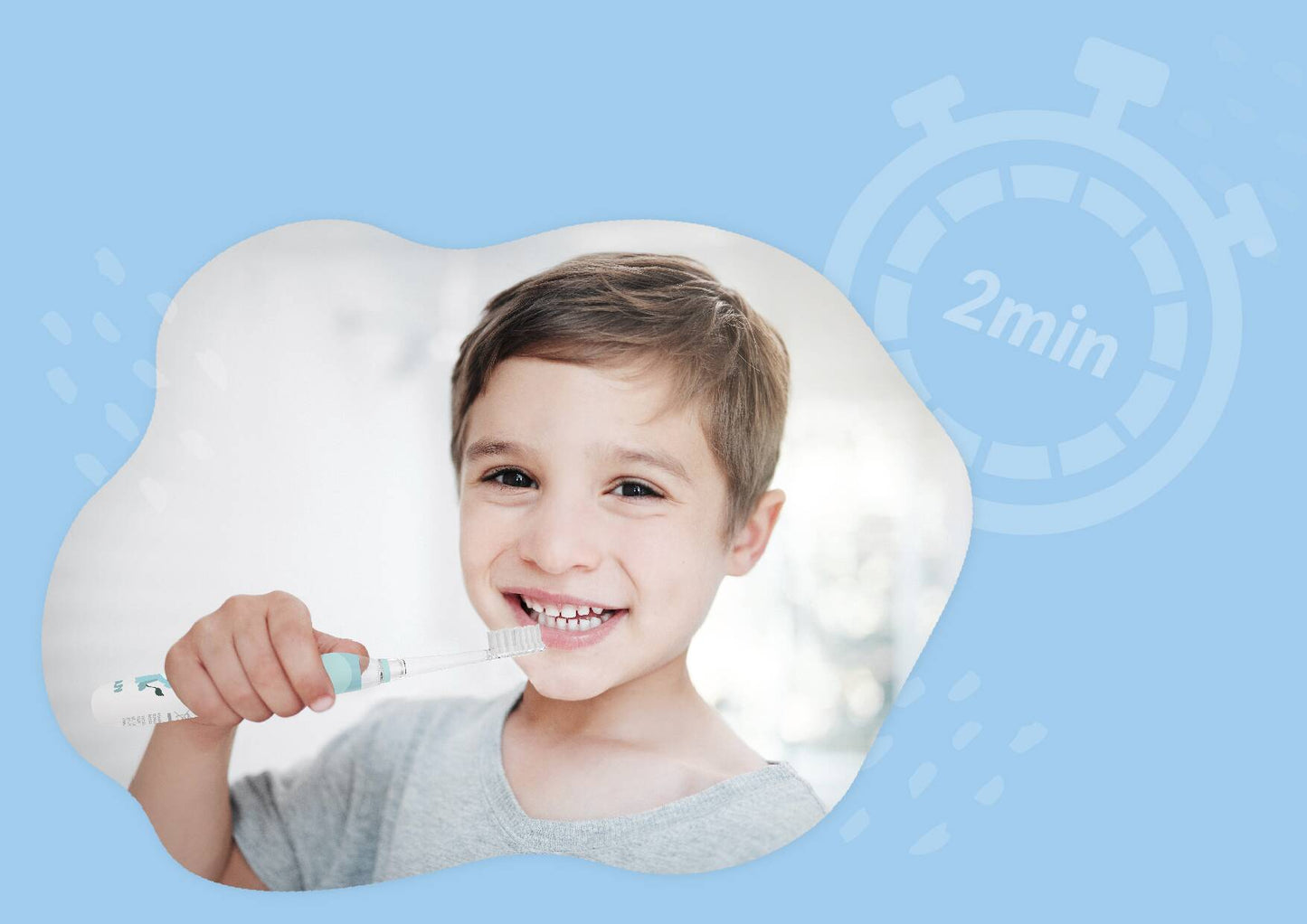 Rafmagnstannbursti - Neno Fratelli Blue (6+ ára)