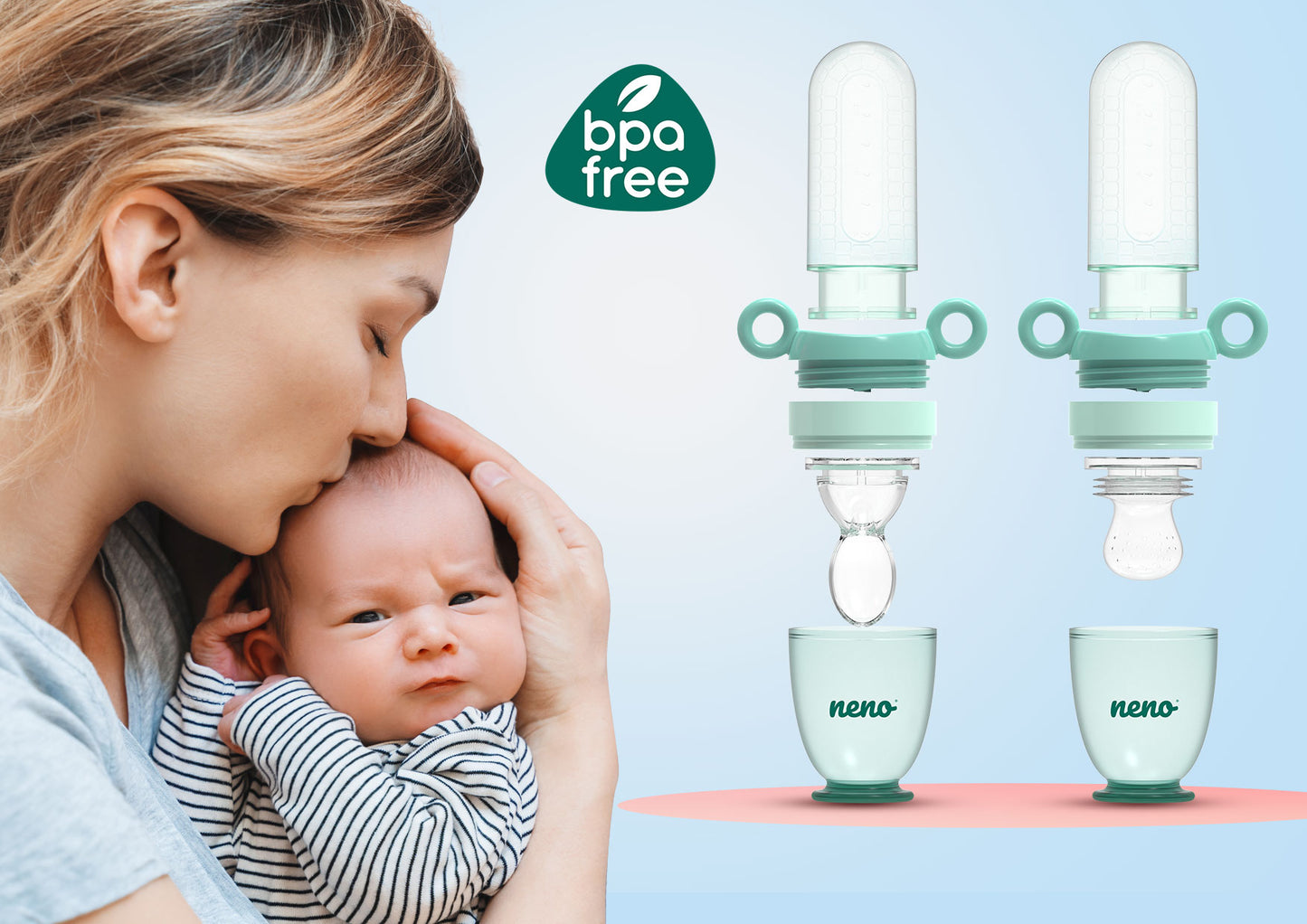 Sílikón ávaxta net með skeið - Neno Gusto