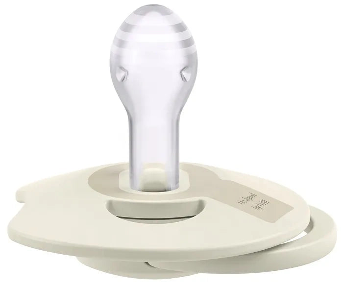LOVI Prime Sílikon Snuð - 6-18 mánaða - Coconut/Ivory 2 í boxi