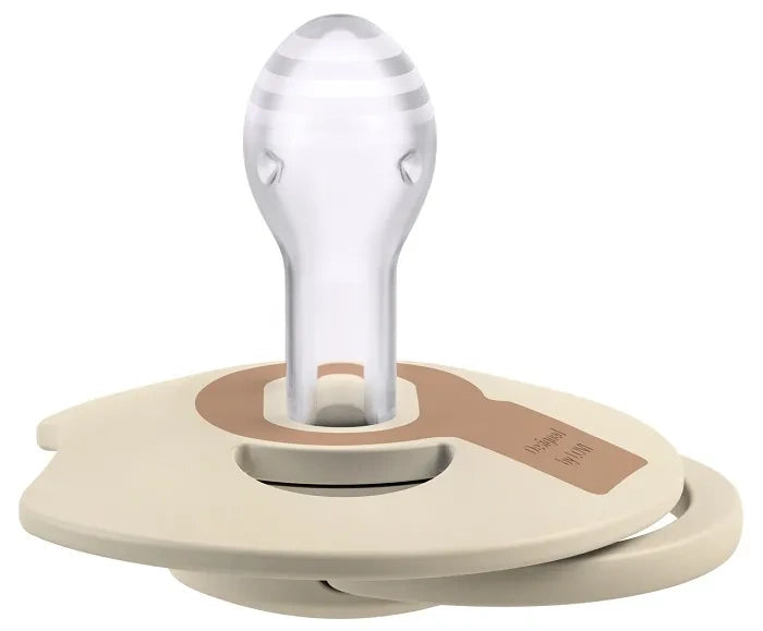 LOVI Prime Sílikon Snuð - 6-18 mánaða - Coconut/Ivory 2 í boxi
