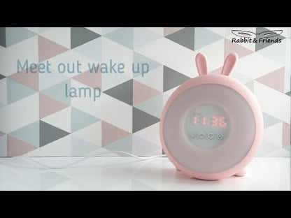 Vekjaraklukka/næturljós Sunrise Wake Up - Bunny White
