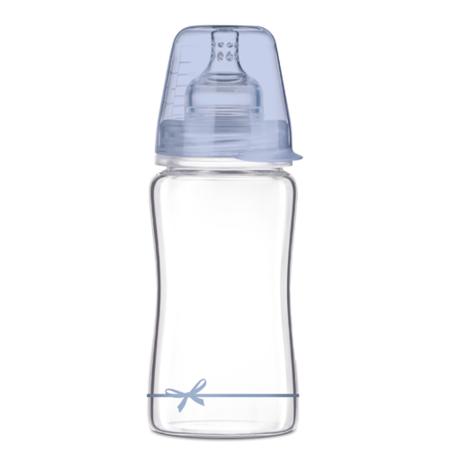 Glerpeli - LOVI Dynamic Glass Bottle 250ml - Baby Blue
