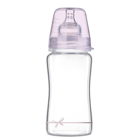 Glerpeli - LOVI Dynamic Glass Bottle 250ml - Baby Pink