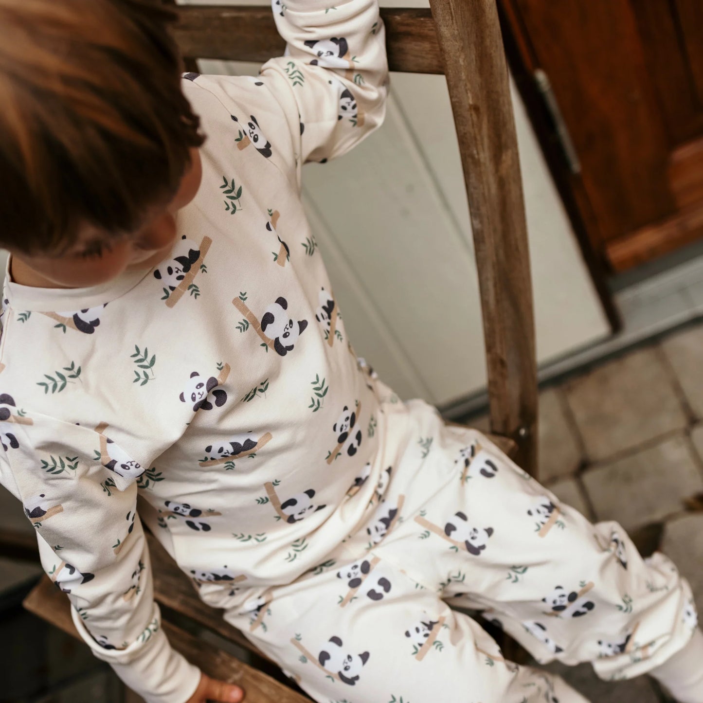 Bamboo Náttföt - Panda Beige
