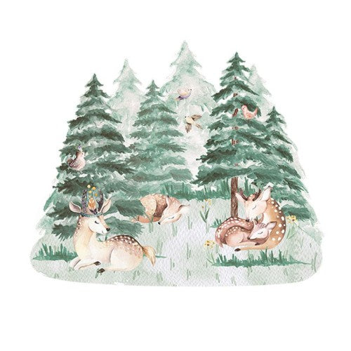 Vegglímmiði - Deers Forest Sett XL
