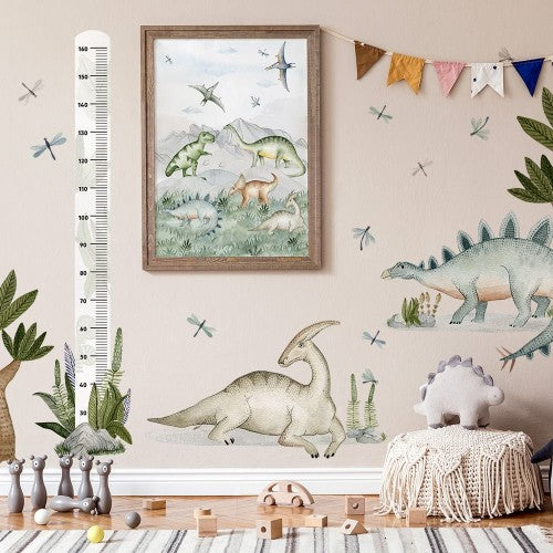 Veggspjald - Dinosaurs - stærð 50x70cm