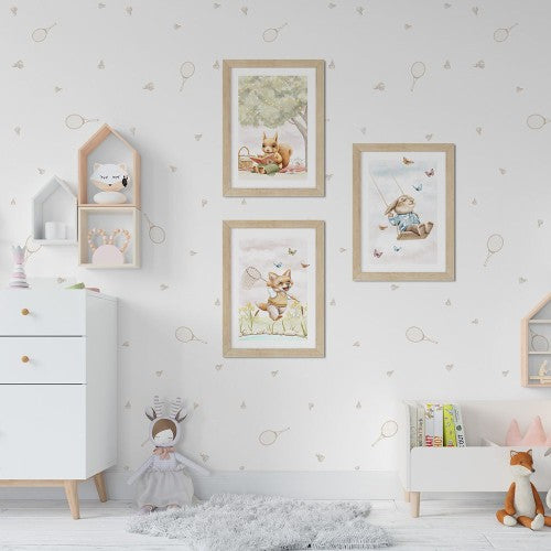 Veggspjald - Squirrel - stærð 50x70cm