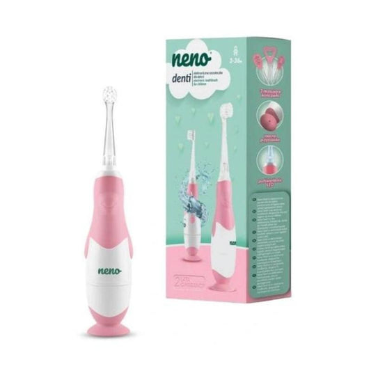 Rafmagnstannbursti - Neno Denti Pink (3-36 mánaða)