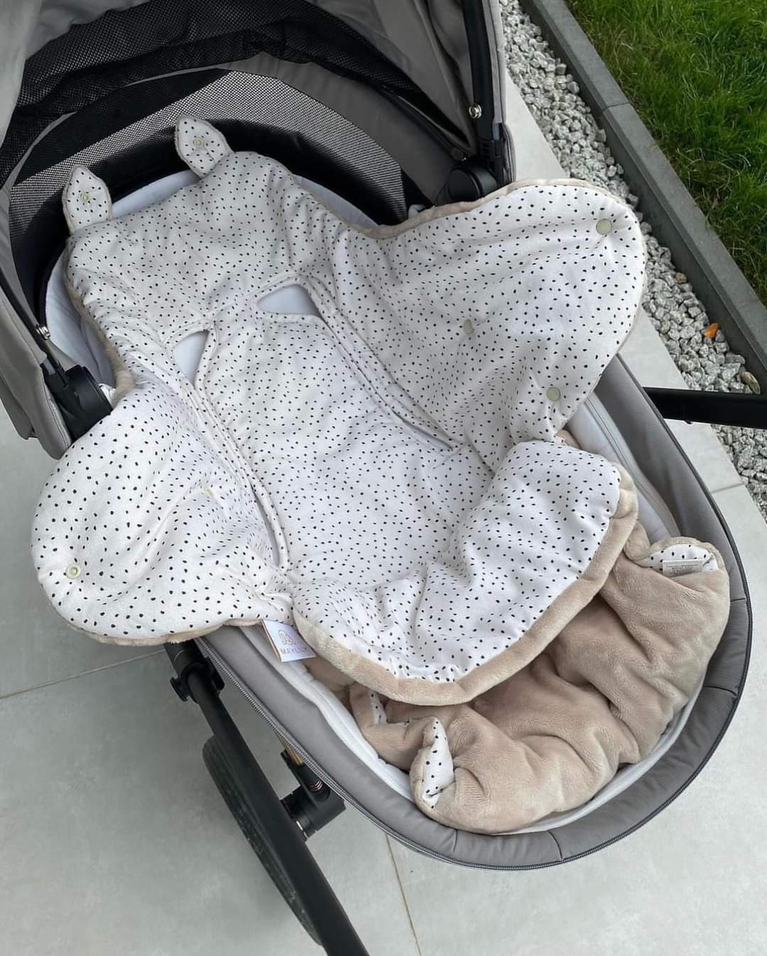 Bílstólateppi Kangaroo úr bambus - Fawns Beige