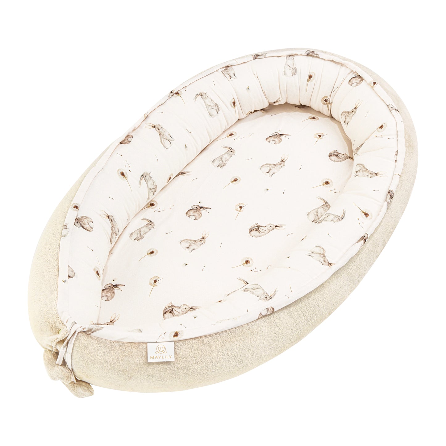 Bambus Ungbarnahreiður - Bunnies Beige