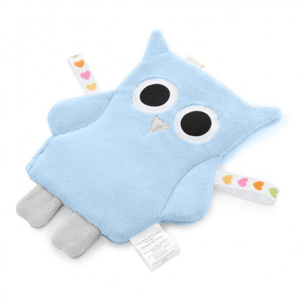 High Contrast Sensory Cuddly Owl - Light Blue