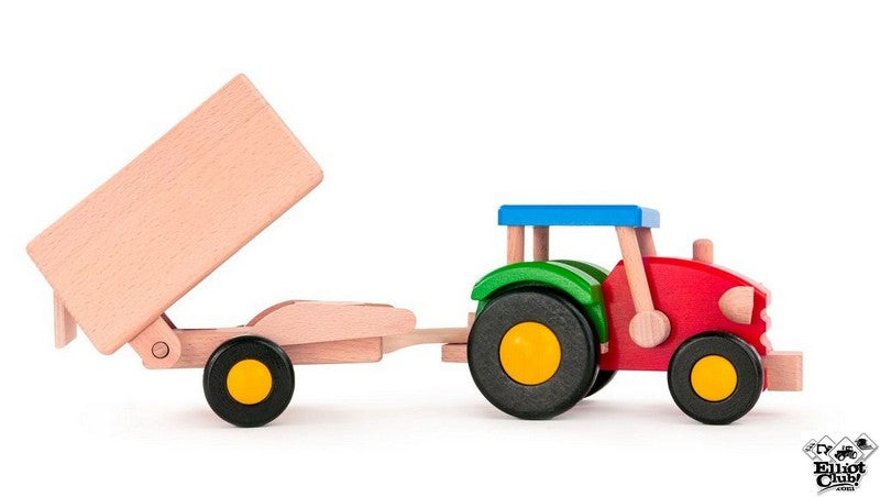 Viðar traktor með kerru