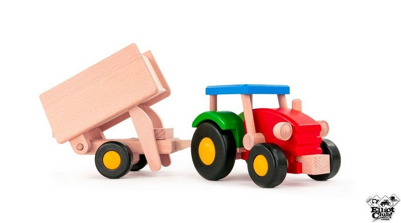 Viðar traktor með kerru
