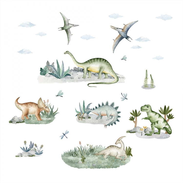 Vegglímmiði - Dino Sett