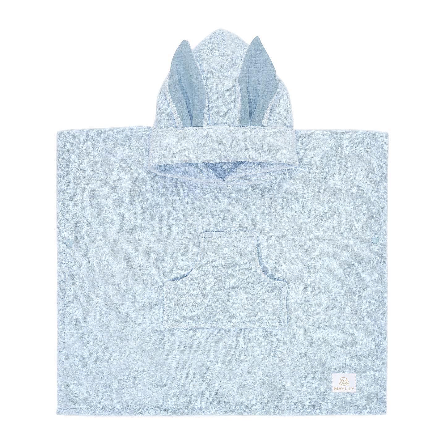 Bambus Poncho - Blue