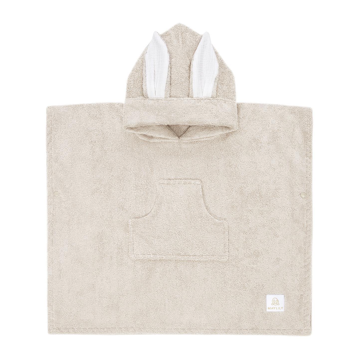 Bambus Poncho - Beige