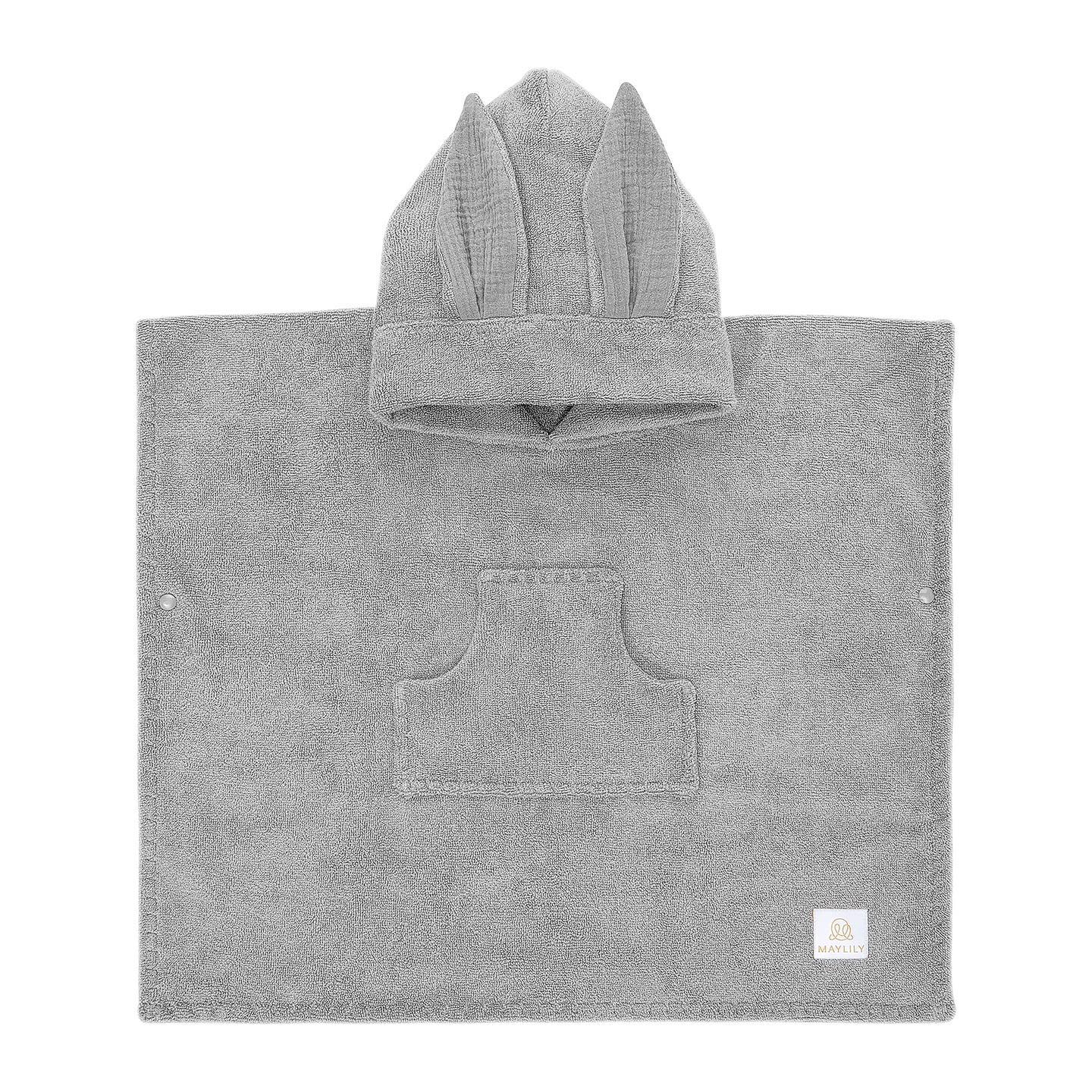 Bambus Poncho - Gray