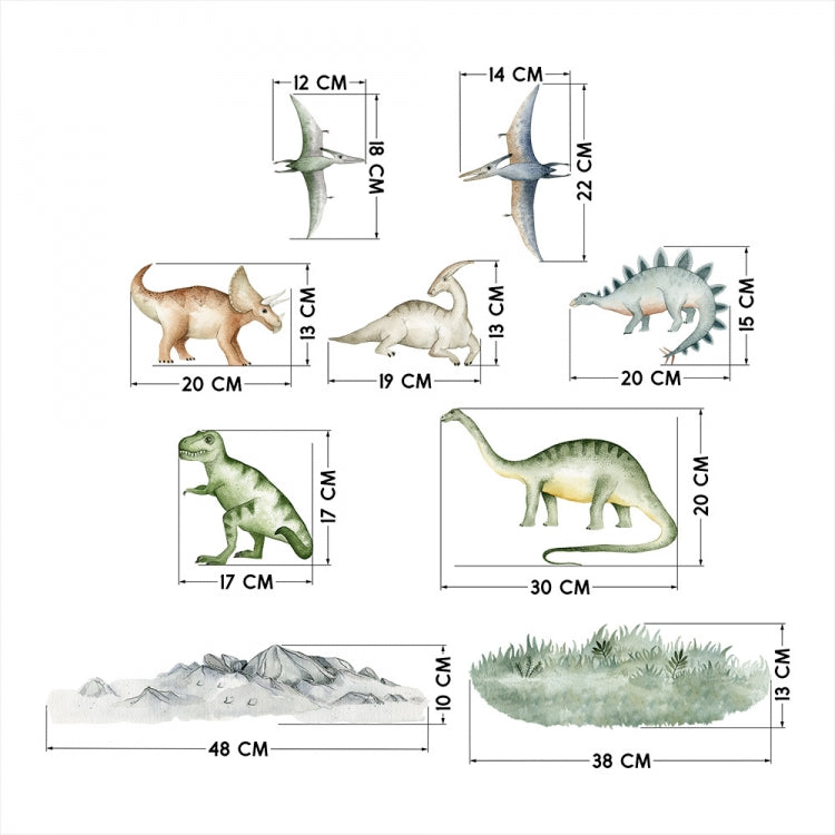Vegglímmiði - Dino Sett