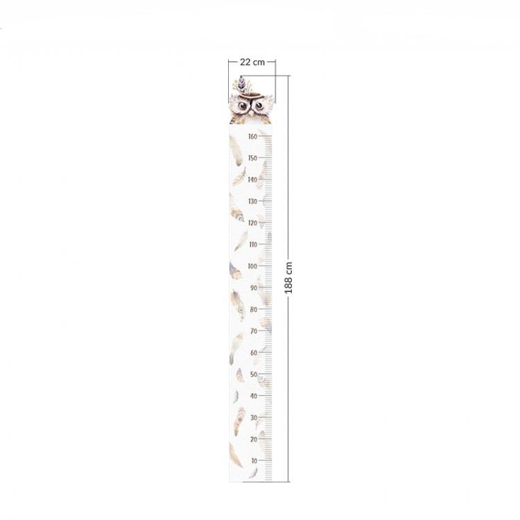 Vegglímmiðar - Owl height measurement