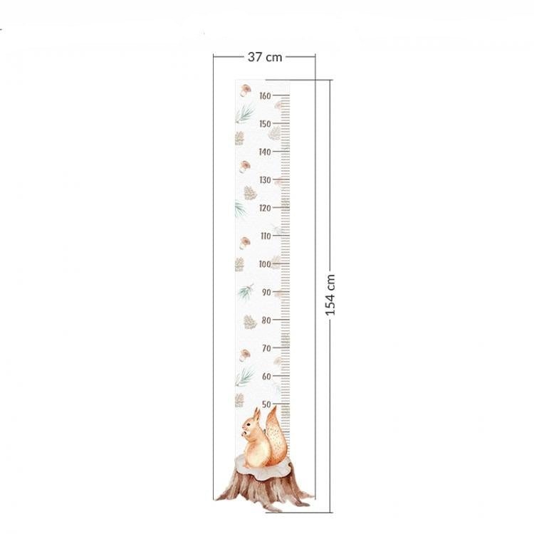 Vegglímmiði - Squirrel height measurement
