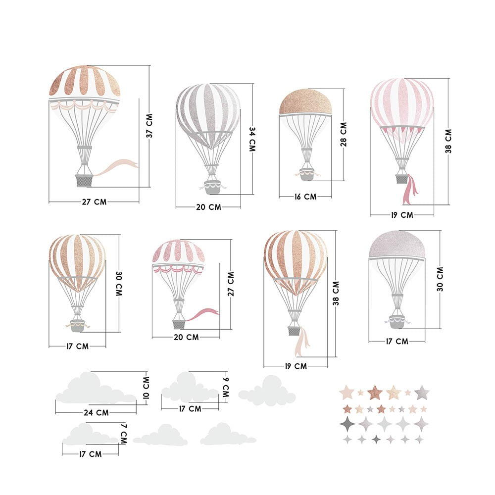 Vegglímmiði - Balloons I