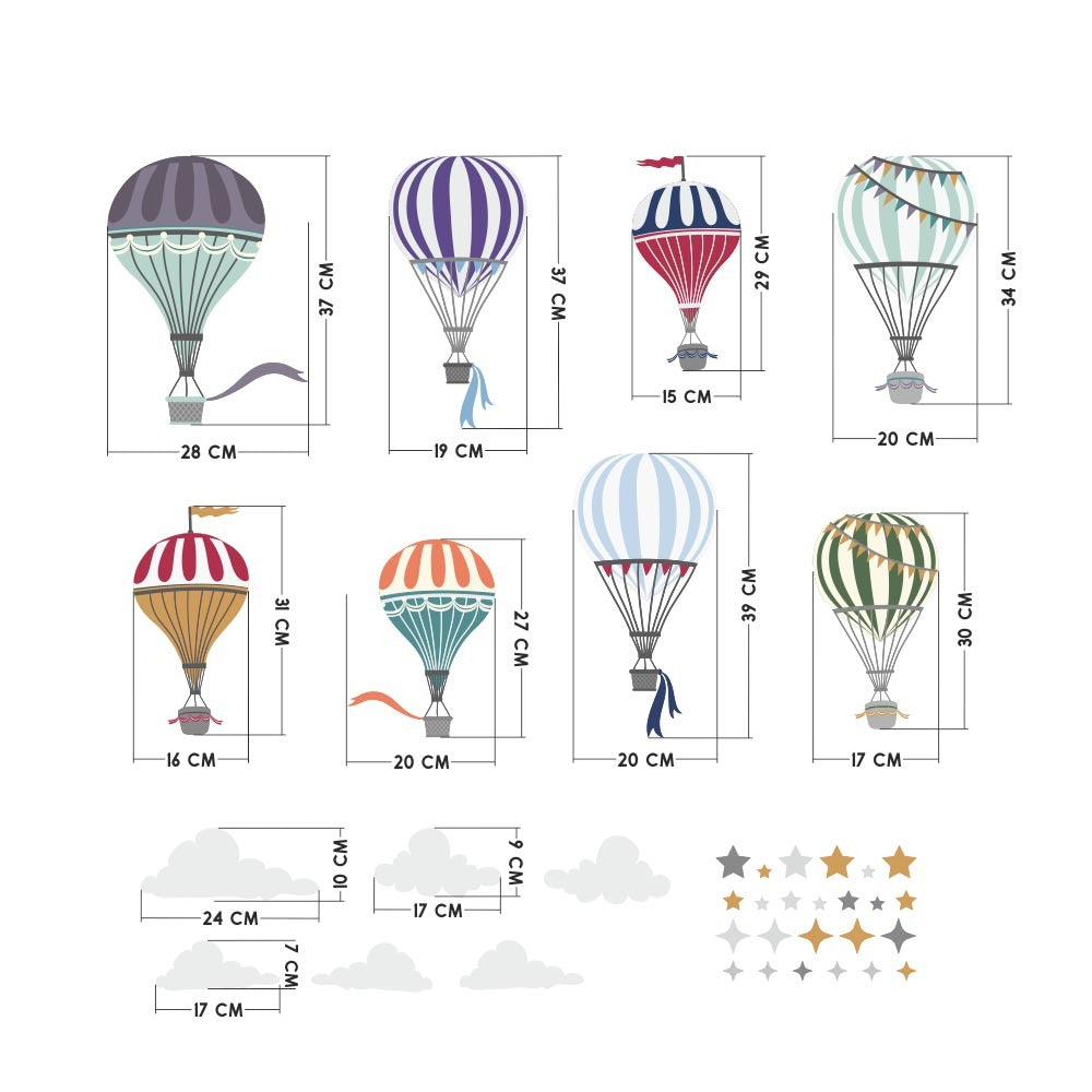 Vegglímmiði - Balloons II