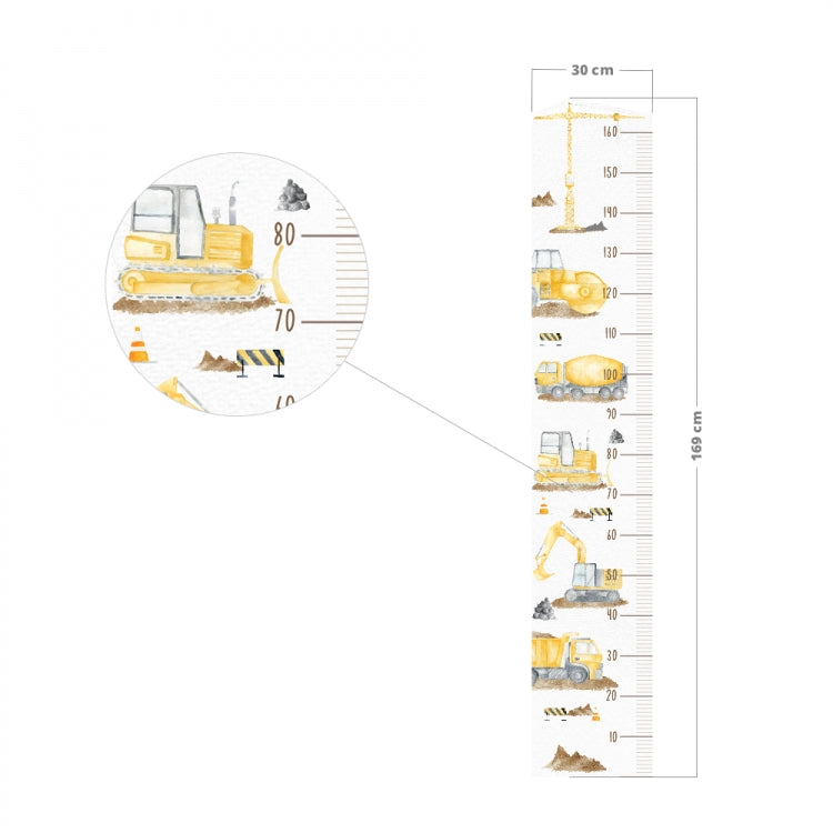 Vegglímmiði - Building Site height measurement
