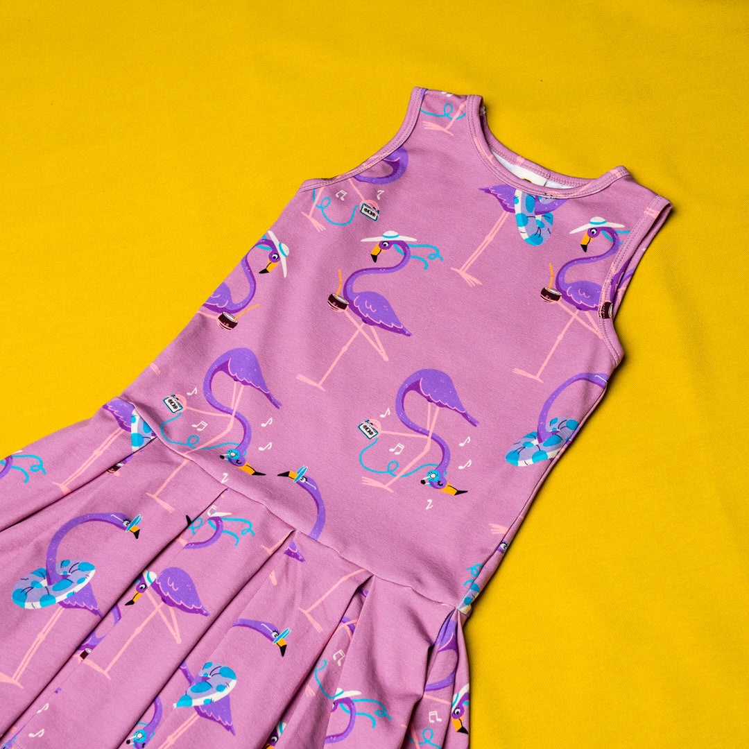 Funky Galapagos Sumarkjóll - Flamingo Pink