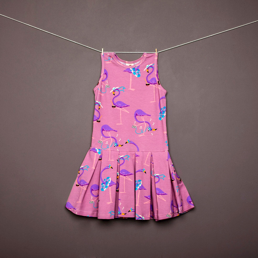 Funky Galapagos Sumarkjóll - Flamingo Pink