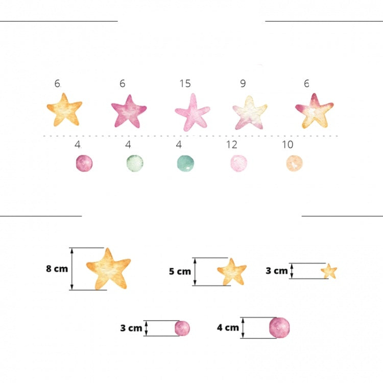 Vegglímmiði - Stars & Dots