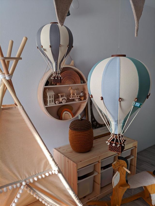 Loftbelgur S - White/Light Blue