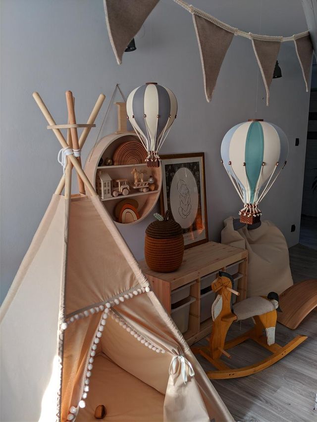 Loftbelgur M - Beige/Mint/Green