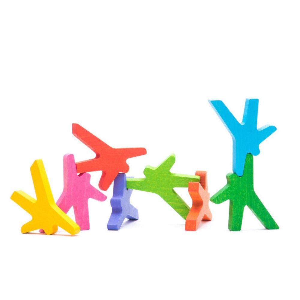 Balancing Wooden Acrobats